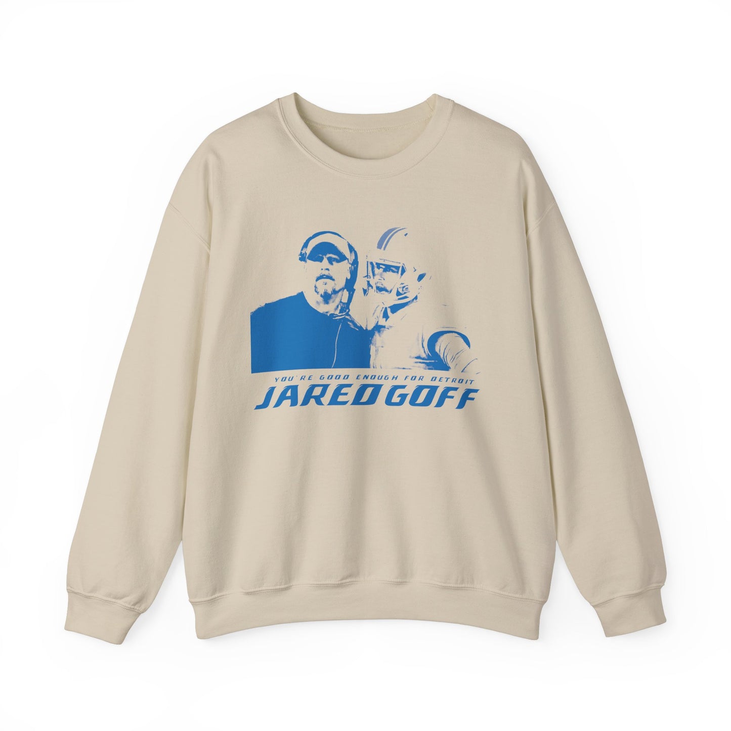 "Detroit for Goff" Graphic Crewneck Sweatshirt